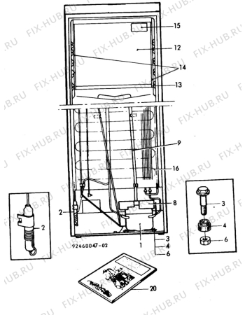 Взрыв-схема холодильника Privileg 0145235 - Схема узла C10 Cold, users manual